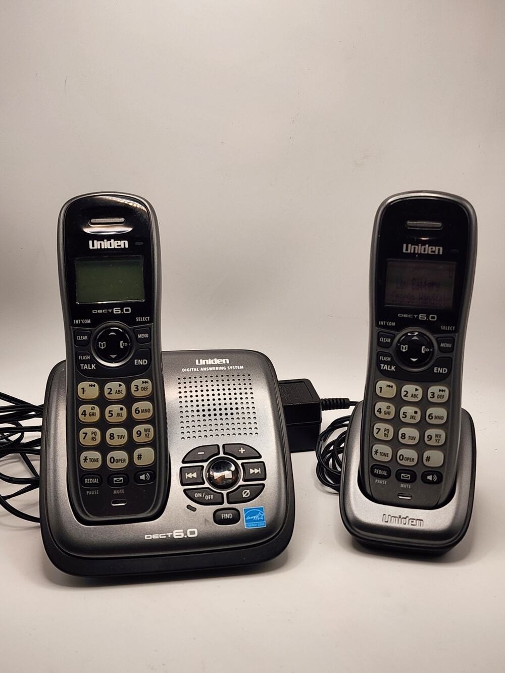 Uniden 1480-3 DECT 6.0 Cordless Phone w/ Answering System, 2 Handsets